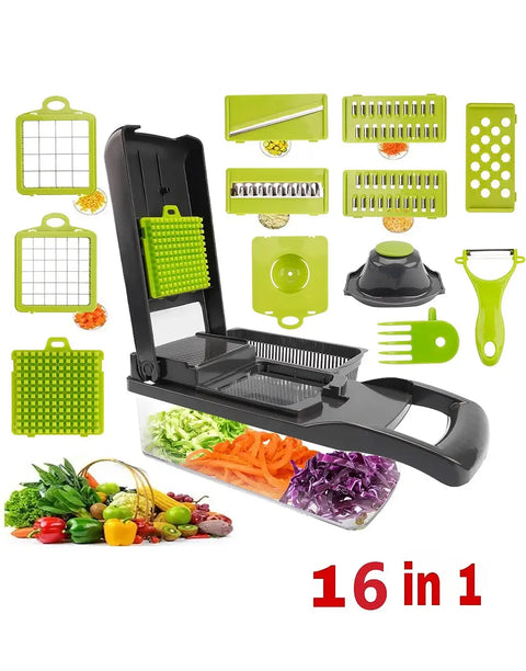 16 in 1 Multifunctional Vegetable Chopper and Slicer